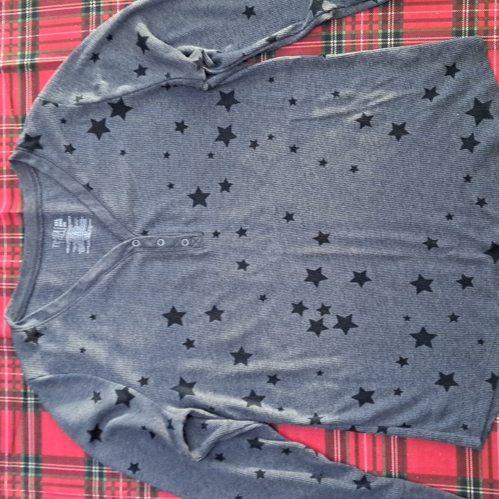 2 Long Sleeve Gray Shirts size XL